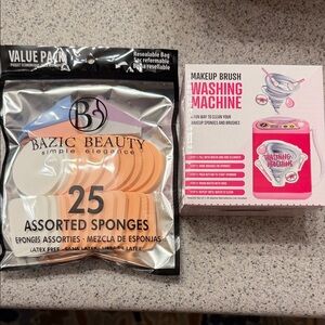 Bazic Beauty Assorted Sponges and Makeup Brush Washing Machine